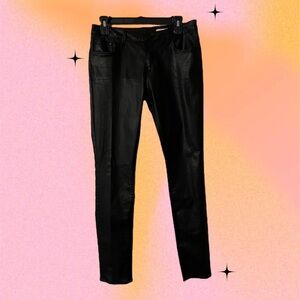 Zara Black Faux Leather Women's Pants